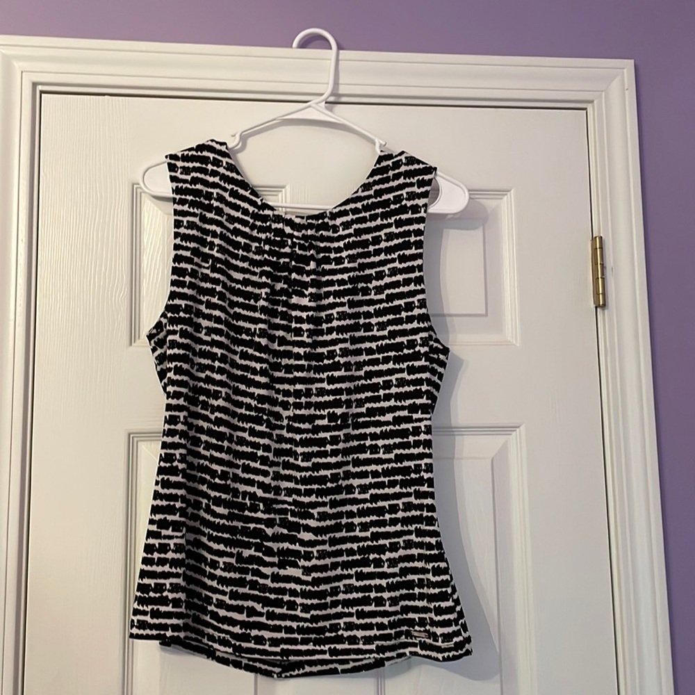 Black and White Calvin Klein Dress Top